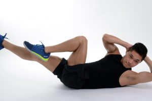 Crunches strengthen transverse abdominus and improve cycling endurance 